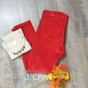EUC J. CREW VELVET  MATCHSTICK ANKLE JEANS, SIZE 2